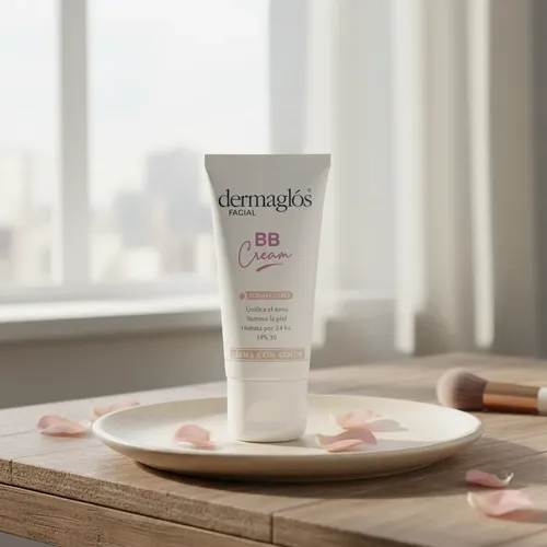 Dermaglos Bb Cream Facial Con Color Tono Claro Fps30 50 G