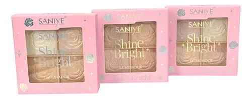 Paleta Iluminadores Polvo Shine Bright Maquillaje Saniye