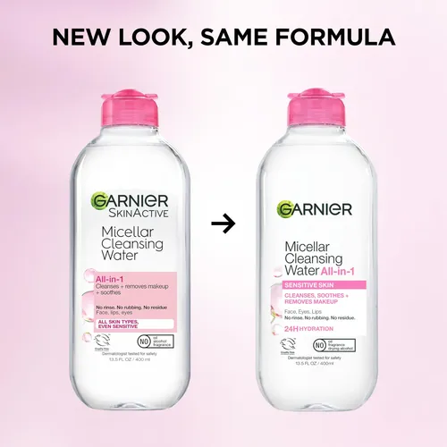Agua Micelar Garnier Limpiador Facial 2x400ml Sin Aroma
