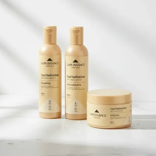 La Puissance Rulos Rizos Shampoo + Acondicionador + Mascara