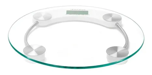 Balanza Digital De Baño Personal 180kg Vidrio Templado Calid Color Redonda