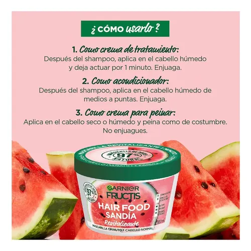 Kit Fructis Hair Food Alimenta tu Pelo: 5 Mascarillas