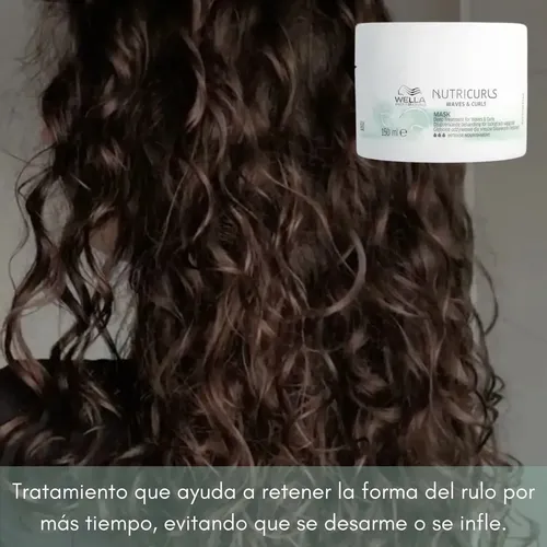 Mascara Capilar Rulos Wella Nutricurls 150 Nutritiva Rizos