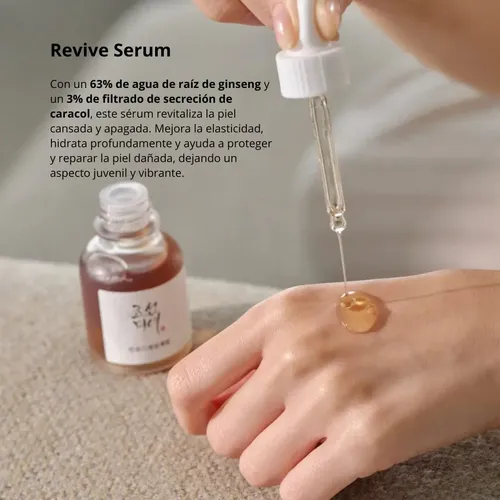 Sérum Beauty Of Joseon Revive Ginseng Mucina Caracol Hidratante Rostro
