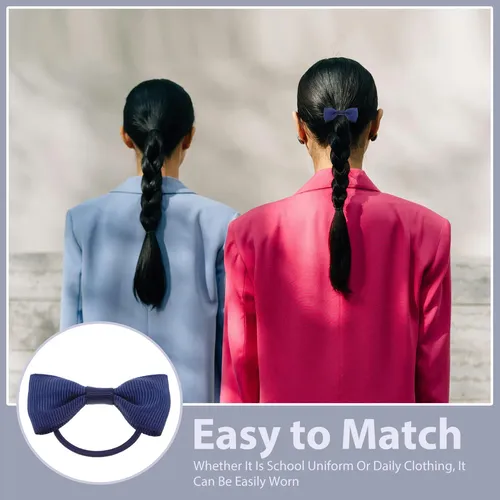 12 Cintas Para El Pelo Con Lazo Para Niñas: Cinta Elástica P