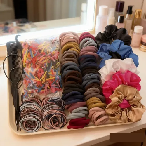 Kit Accesorios Para El Pelo Con Gomitas Y Peines Multicolor