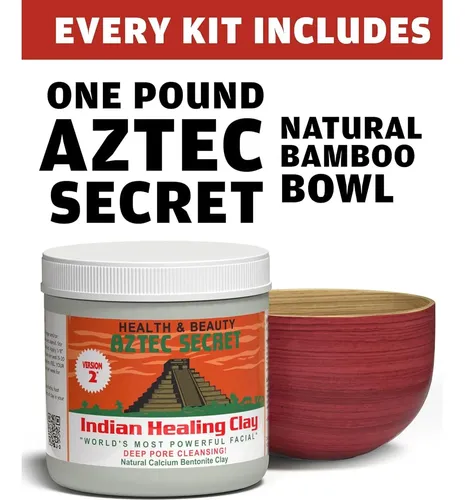 Kit Mascarilla Arcilla Bentonita Aztec Secret 1lb