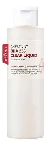 Isntree Chestnut Bha 2% Clear Liquid 100ml Todo Tipo De Piel Día/noche