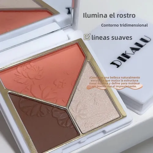 Paleta De Polvos Compactos, Iluminadores Y Contornos Rosa-ch