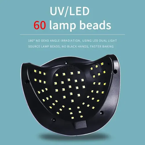 Lampara Para Uñas Cabina Led/uv 60 Leds 268w Sun Y13