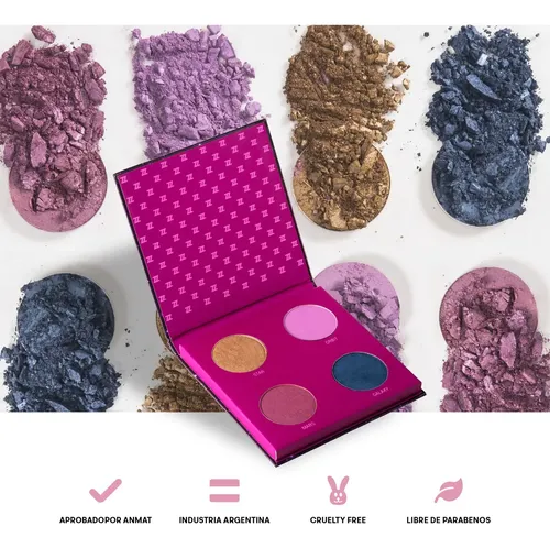Paleta de Sombras Mazz Cosmic con 4 Tonos de Larga Duración