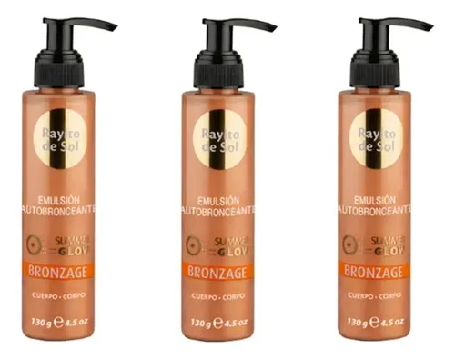 Rayito De Sol Emulsion Autobronceante 130 Gr X3 Uni