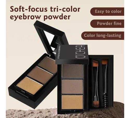 3color Eyebrow Powder Black Brown Lift Eyebrow Waterproof Co