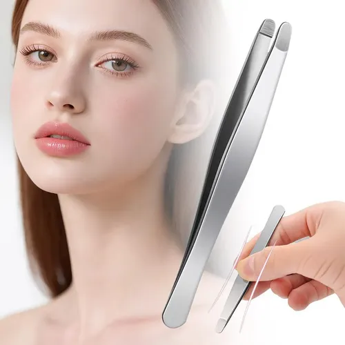 Pinzas Desmaquillantes Antideslizantes Para Cejas, 1 Unidad