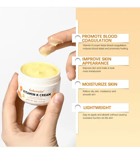 Crema @vitamin K Para El Cuidado Facial De Ojeras, Venas Y A
