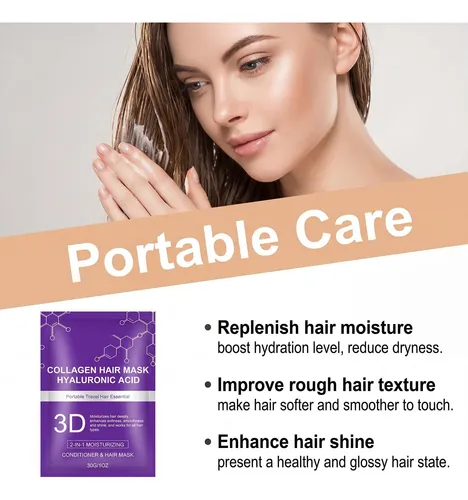 3d Collagen Hair Mask, Hydrating Treatment, Deep