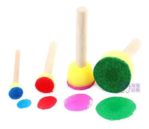Taponador Pincel Esponja X 4 Tamaños. Apto Maquillaje