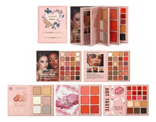 (ig3057) Set De Maquillaje Libro De Sombras Multicolor Con