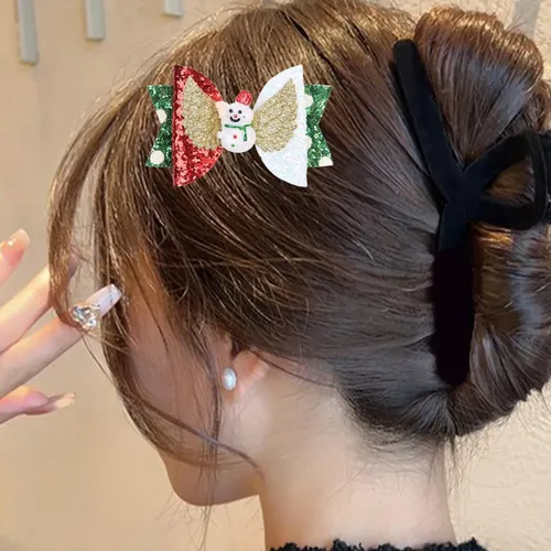 Tocado Navideño Con Lazo Para El Pelo, Accesorios Para El Pe