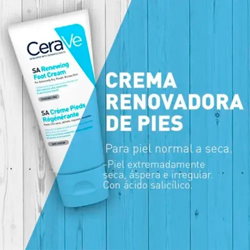 Cerave Crema Hidratante Renovadora Para Pies Resecos X 88 Ml