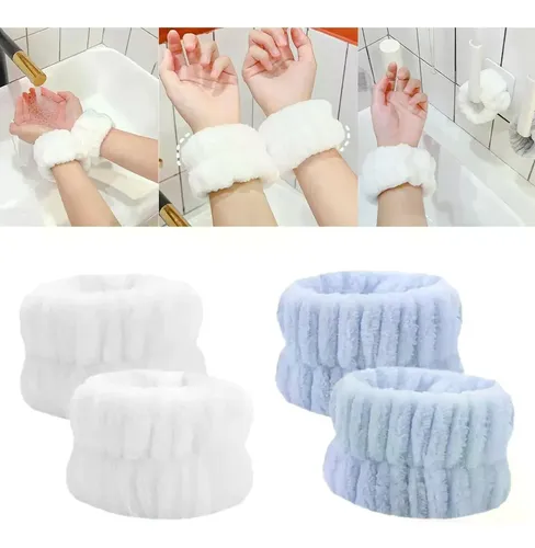 Toalla Absorbente Para Lavarse La Cara Blanco Color Azul &ug