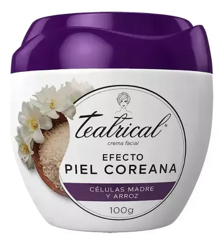 Teatrical Coreana X 100g Celulas Madre Y Arroz