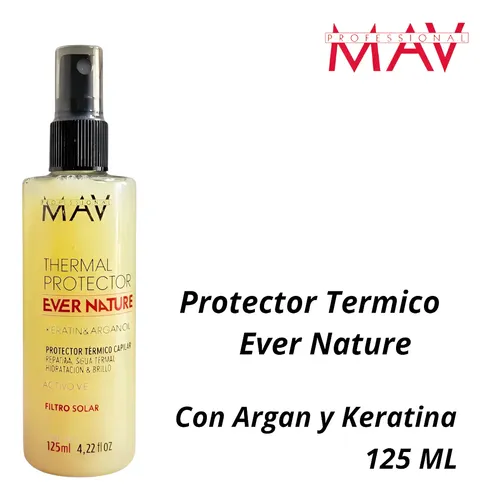 Protector Termico Argan Y Keratina 125 Ml Mav Professional