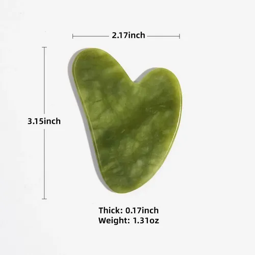 Rodillo De Jade Verde Para Masaje Facial Y Ojos