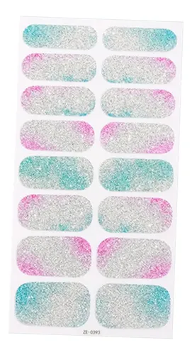 Alp 5 X 16 Pegatinas Para Esmalte De Uñas, Láminas Para Cov