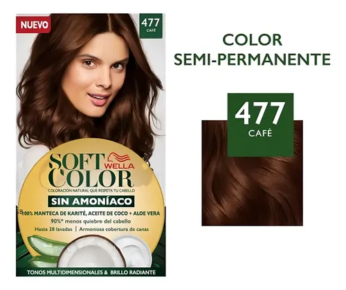 Soft Color Kit De Tintura Semipermanente Tono 477 Café