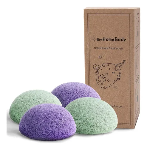 Esponjas Konjac Myhomebody Violetas Y Aloe (juego De 4)