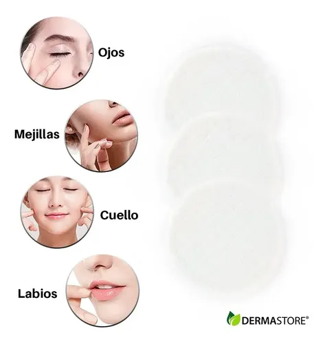 X3 Pads Limpieza Re Utilizable Desmaquillante Rostro Algodon