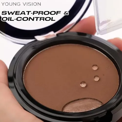 Polvo Bronceador Mate Young Vision, Resistente Al Agua Las 2