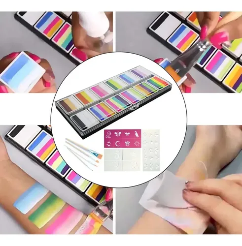 Kit De Pintura Para Niños, Paleta De Pintura Soluble