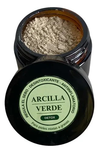 Mascarilla Detox Arcilla Verde 40g Vegana Natural