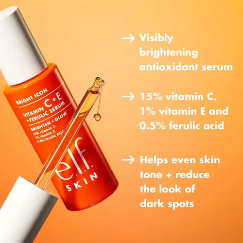 Sérum E.l.f. Skin Bright Icon Mini, 0.5 Onzas Líquidas