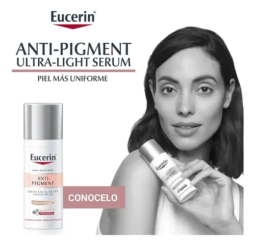 Eucerin Crema Facial De Día Fps 30 Anti-pigment Tono Medio Tipo de piel Sensible