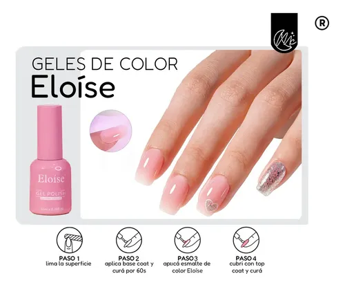 Kit X3 Esmaltes Color Semipermanente Eloíse Uv Uñas Manicura A Elección