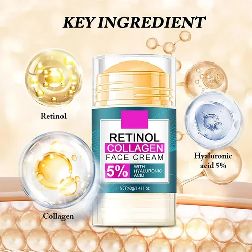 Barra Facial De Colágeno Con Retinol, 5% Ha, Reafirmante Ant