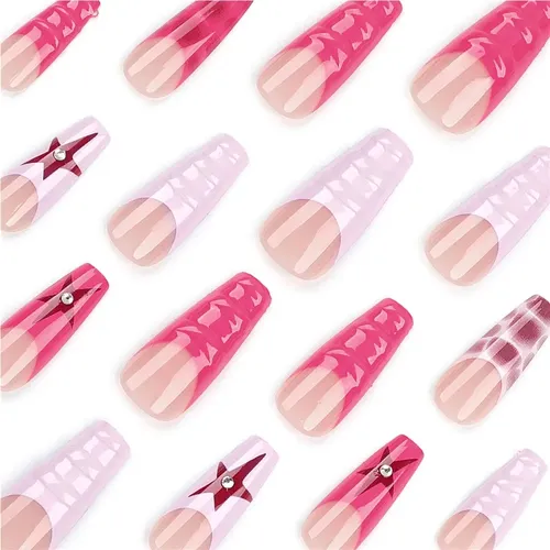 Uñas Decoradas En Rojo Francés En 3d