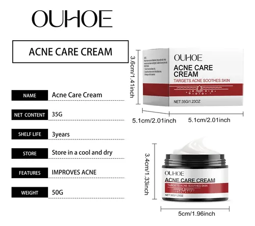 Crema Hidratante Facial Ouhoe Para Aliviar La Piel Seca