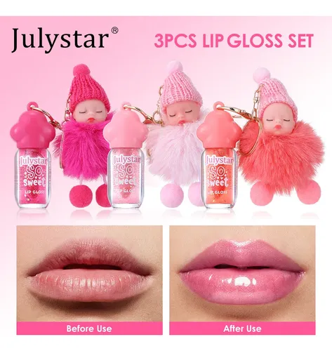 Brillo De Labios De Tres Piezas Que Cambia De Color Con Llav 6ml*3 Pcs
