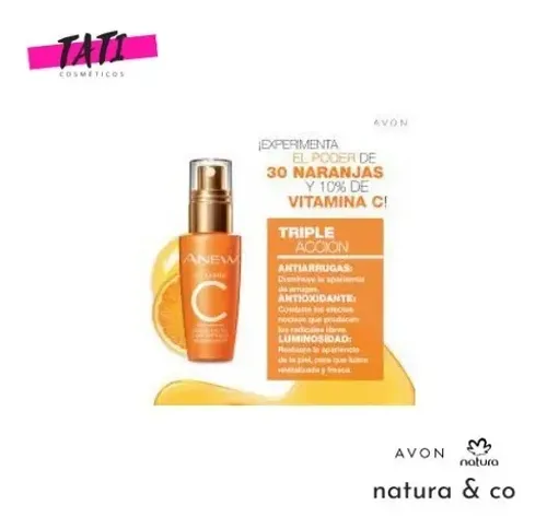 Serum De Vitamina C Y Ácido Hialurónico Anew Lidherma Avon
