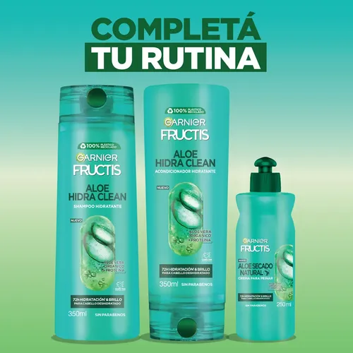 Crema Para Peinar Garnier Fructis Aloe Secado Natural 250ml
