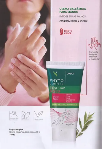 Gigot Phytocomplex Crema Balsámica Manos Efecto Calor 50 Gr