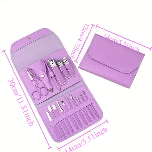 Yjp Set 16 En 1 De Manicure Y Pedicure Con Estuche Xx