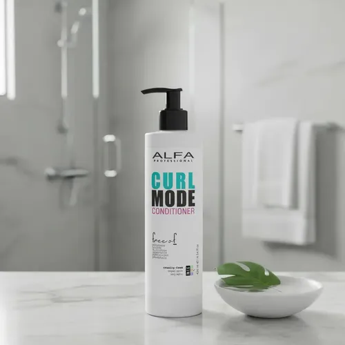 Acondicionador rulos CURL MODE ALFA FREE OF apto método curly anti frizz hidratante 430 ml