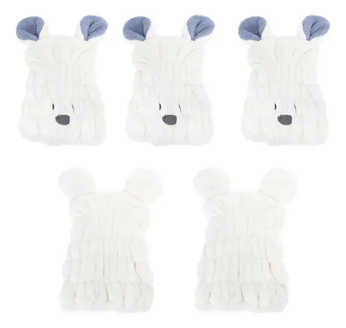 Gorro De Baño De Forro Polar Coral, 5 Unidades, Toalla Para