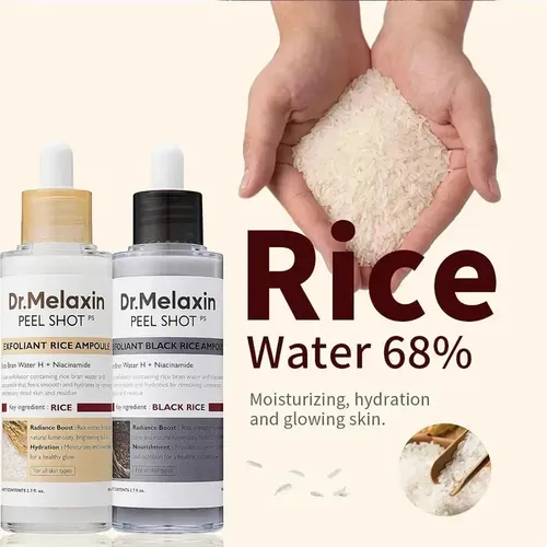 Ampolla Exfoliante De Arroz Negro, Exfoliación Suave Para