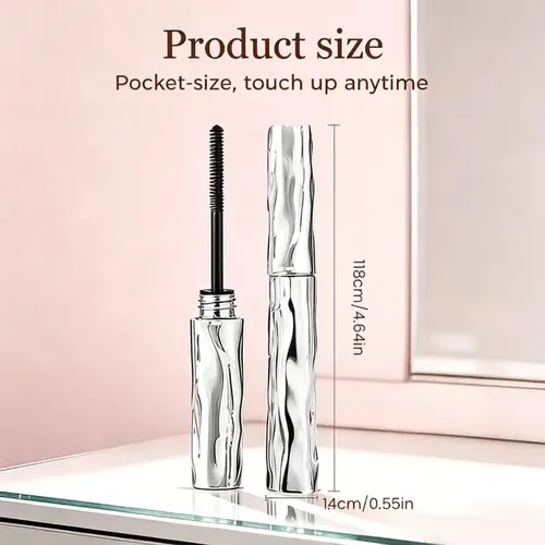 Black Waterproof Metal Wand Mascara With Tubing Technology